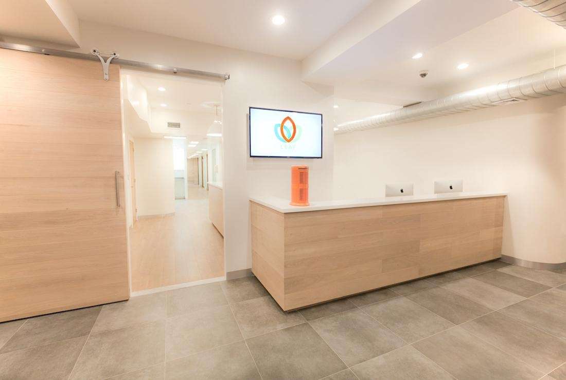 leaf medical front desk interior | dentist 11201